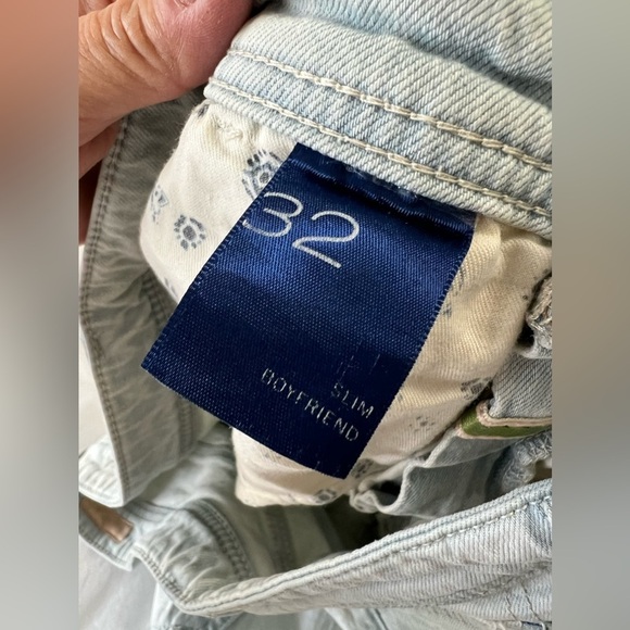 Pilcro | Women’s SZ 32 | Slim Boyfriend Straight Jeans Distressed Destroyed - Picture 3 of 10